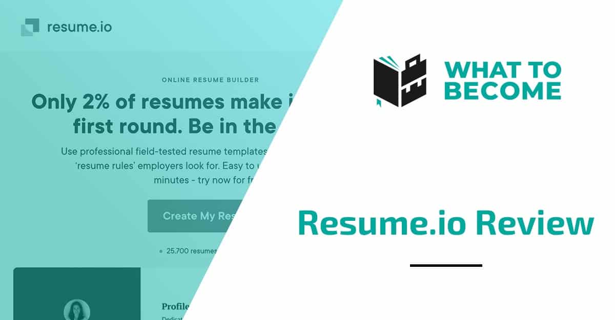 Resume io Review What To Become