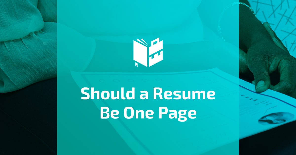 Should a Resume Be One Page - Featured Image